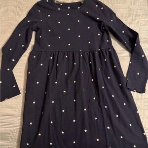 GAP Dark Blue Kids Dress with Star Pattern